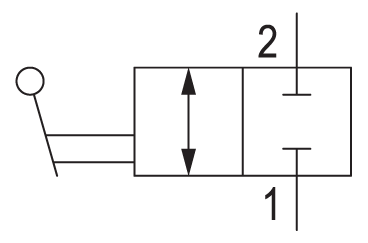 Pneumatic symbol here...