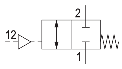 Pneumatic symbol here...