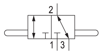 Pneumatic symbol here...
