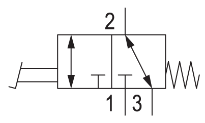 Pneumatic symbol here...