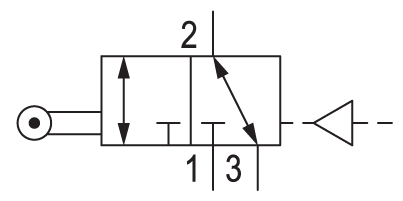 Pneumatic symbol here...