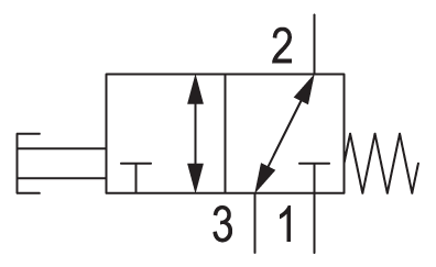 Pneumatic symbol here...