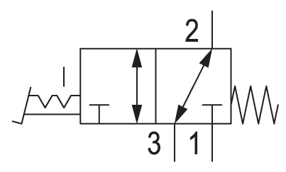 Pneumatic symbol here...