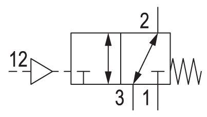 Pneumatic symbol here...