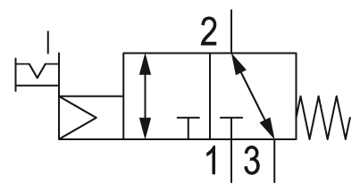 Pneumatic symbol here...
