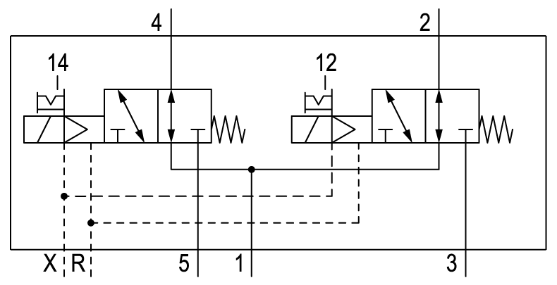 Pneumatic symbol here...