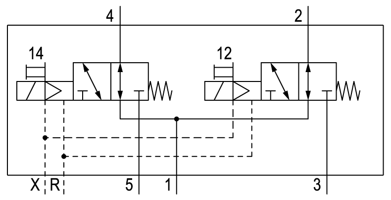 Pneumatic symbol here...