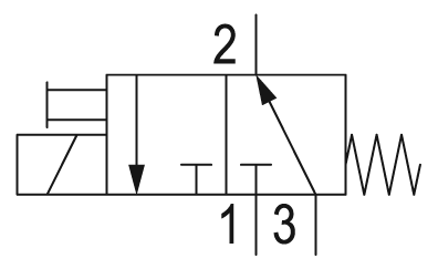 Pneumatic symbol here...