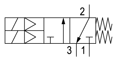 Pneumatic symbol here...