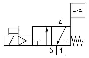 Pneumatic symbol here...