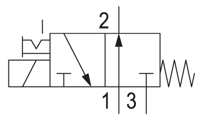 Pneumatic symbol here...