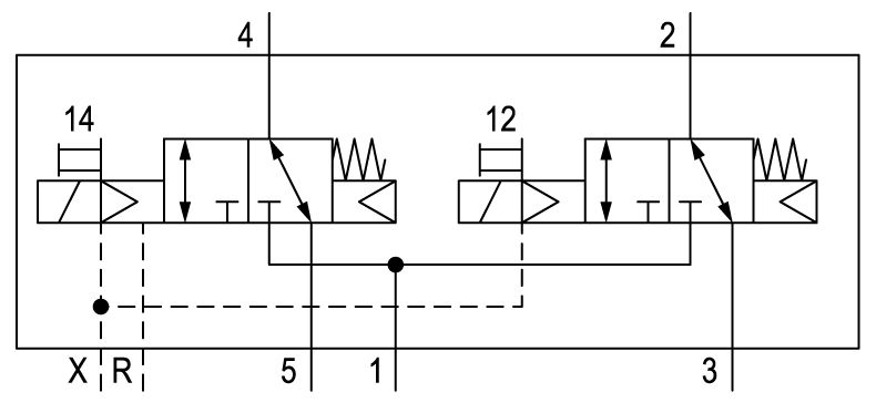 Pneumatic symbol here...