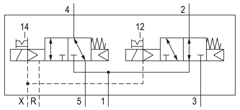 Pneumatic symbol here...