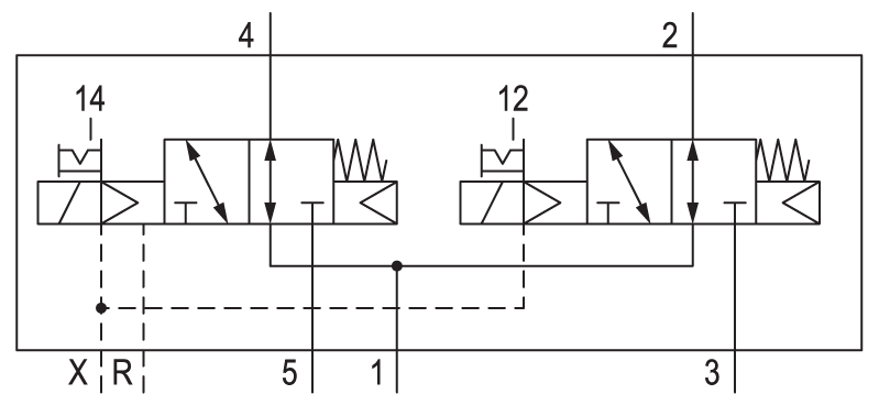 Pneumatic symbol here...