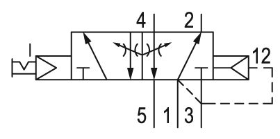 Pneumatic symbol here...
