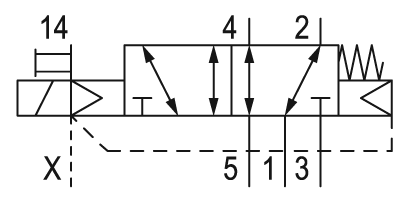 Pneumatic symbol here...