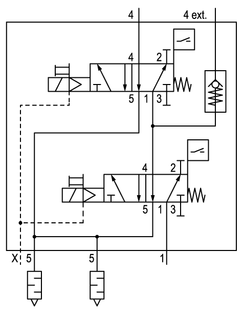 Pneumatic symbol here...