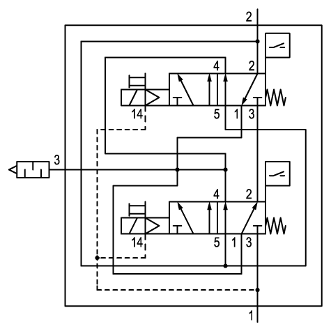 Pneumatic symbol here...