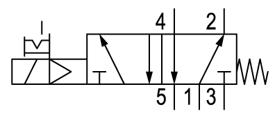 Pneumatic symbol here...