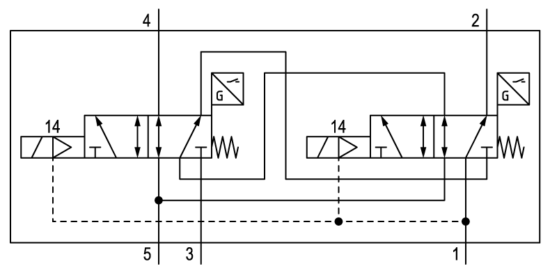 Pneumatic symbol here...