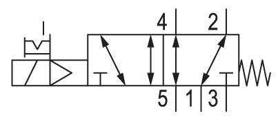 Pneumatic symbol here...