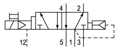 Pneumatic symbol here...