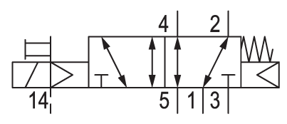 Pneumatic symbol here...