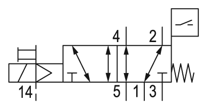 Pneumatic symbol here...