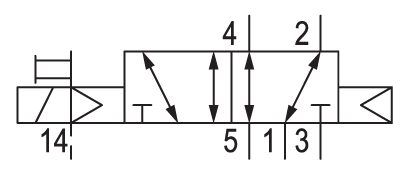 Pneumatic symbol here...