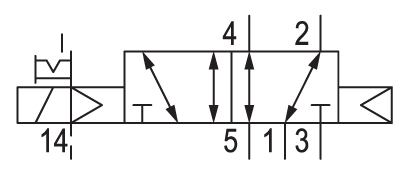 Pneumatic symbol here...