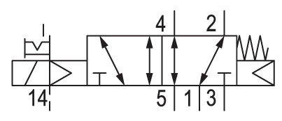 Pneumatic symbol here...
