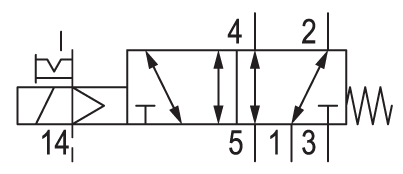 Pneumatic symbol here...