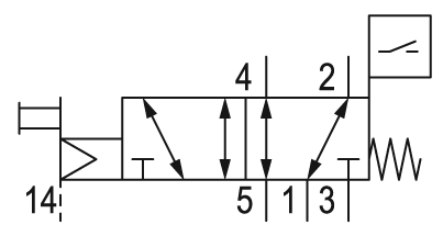 Pneumatic symbol here...