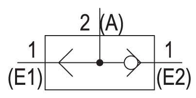 Pneumatic symbol here...