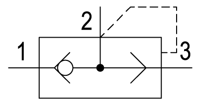 Pneumatic symbol here...