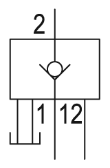 Pneumatic symbol here...