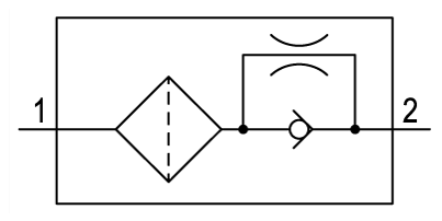Pneumatic symbol here...