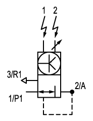 Pneumatic symbol here...