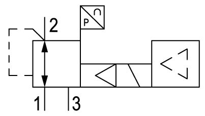 Pneumatic symbol here...