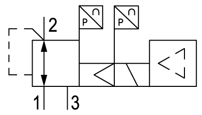 Pneumatic symbol here...