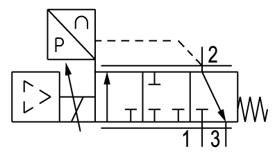 Pneumatic symbol here...