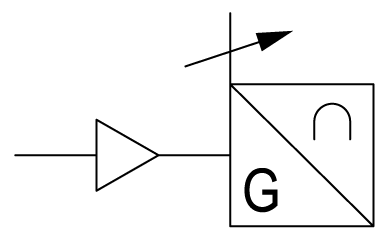 Pneumatic symbol here...