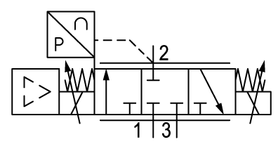 Pneumatic symbol here...